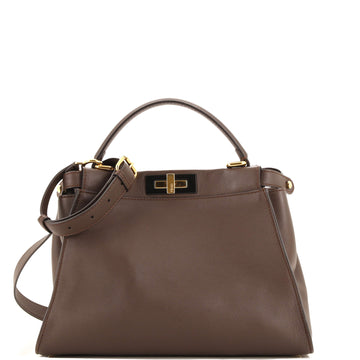 Fendi Peekaboo Bag Rigid Leather Regular