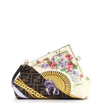 Fendi x Versace Fendace First Bag Printed Zucca Silk Small
