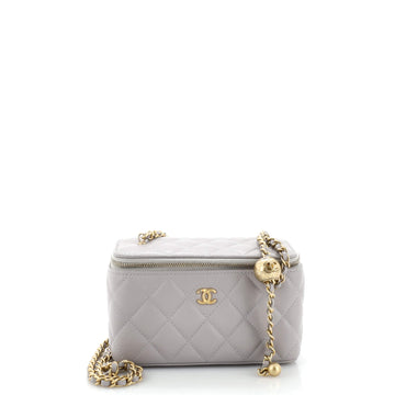 Chanel Classic Vanity Case with Chain Quilted Lambskin Small