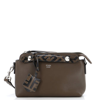 Fendi By The Way Satchel Leather with Zucca Embossed Detail Mini