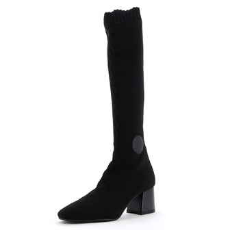 Hermes Women's Fontaine Boots Knit Fabric 60