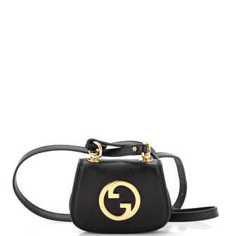 Gucci Blondie NM Chain Flap Bag Leather Mini