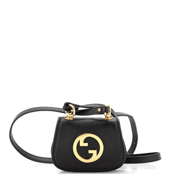 Gucci Blondie NM Chain Flap Bag Leather Mini