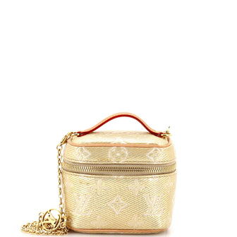 Louis Vuitton Vanity Case Monoglam Jacquard Canvas Micro