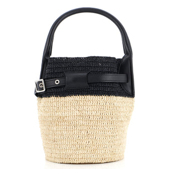 Celine Big Bag Bucket Woven Raffia Nano