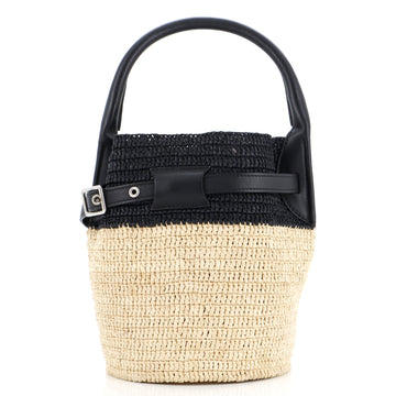 Celine Big Bag Bucket Woven Raffia Nano