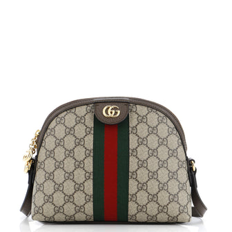 Gucci Ophidia Dome Shoulder Bag GG Coated Canvas Small
