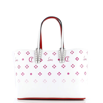 Christian Louboutin Cabata East West Tote Degrade Monogram Printed Leather Small