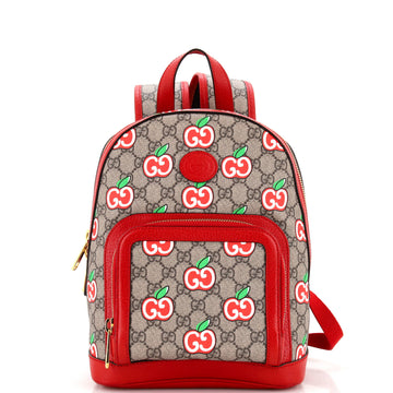 Gucci Zip Pocket Backpack Printed GG Coated Canvas Small