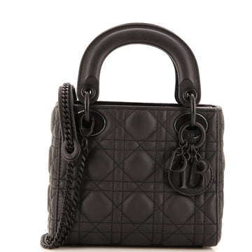Christian Dior Ultra Matte Lady Dior Chain Bag Cannage Quilt Calfskin Mini