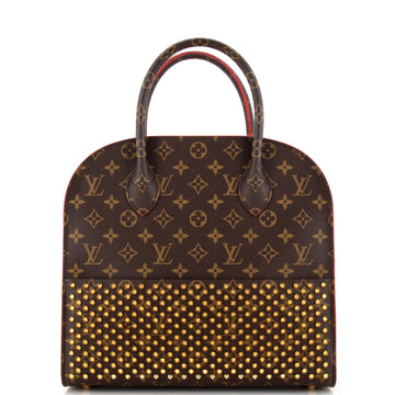 Louis Vuitton x Christian Louboutin Shopping Bag Calf Hair and Monogram Canvas