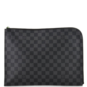 Louis Vuitton Zip Around Pochette Jour Damier Graphite GM