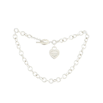 Tiffany & Co. Return To Tiffany Heart Tag Choker Necklace Sterling Silver