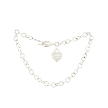 Tiffany & Co. Return To Tiffany Heart Tag Choker Necklace Sterling Silver