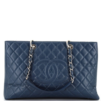 Chanel Grand Shopping Tote Quilted Caviar XL