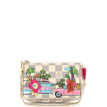 Louis Vuitton Pochette Accessoires Limited Edition Vivienne Xmas Damier Mini