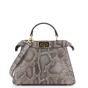Fendi Peekaboo ISeeU Bag Python Small