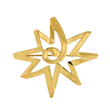 Tiffany & Co. Paloma Picasso Star Brooch 18K Yellow Gold