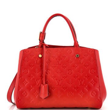 Louis Vuitton Montaigne Handbag Monogram Empreinte Leather MM