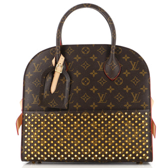 Louis Vuitton x Christian Louboutin Shopping Bag Calf Hair and Monogram Canvas