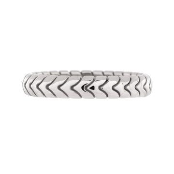 Bvlgari Spiga Wedding Band Ring Platinum