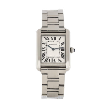 Cartier Tank Solo Quartz Watch Stainless Steel 24