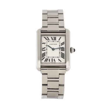Cartier Tank Solo Quartz Watch Stainless Steel 24