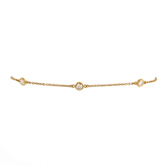 Tiffany & Co. Elsa Peretti Diamonds By The Yard 5 Stone Bracelet 18K Yellow Gold with Diamonds
