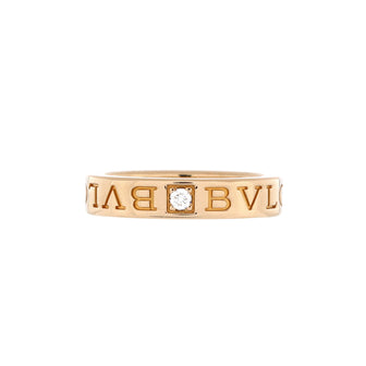 Bvlgari Bvlgari Bvlgari Band Ring 18K Rose Gold with Diamond