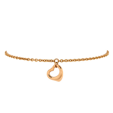 Tiffany & Co. Elsa Peretti Diamonds by the Yard Open Heart Bracelet 18K Rose Gold
