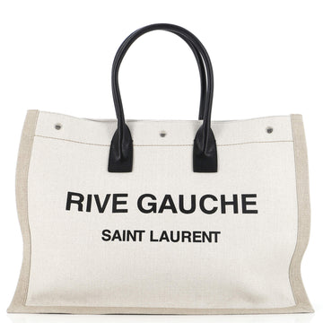 Saint Laurent Rive Gauche Shopper Tote Canvas Large