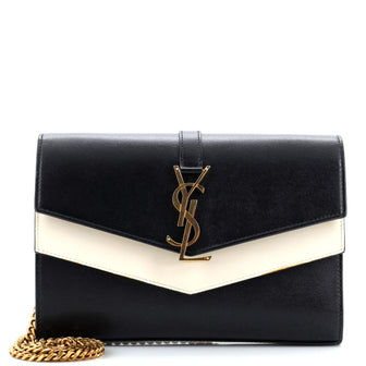 Saint Laurent Sulpice Chain Wallet Leather