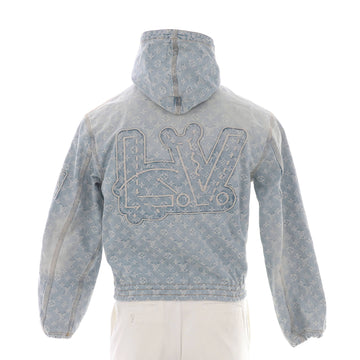 Louis Vuitton Men's LV x NBA Zip-Through Hoodie Denim