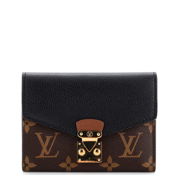 Louis Vuitton Pallas Wallet NM Monogram Canvas and Calfskin Compact