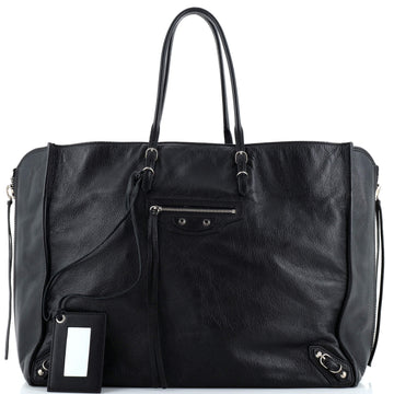 Balenciaga Papier A4 Zip Around Classic Studs Bag Leather Large