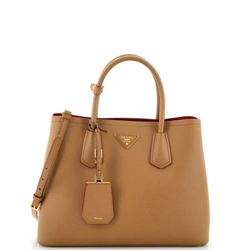 Prada Cuir Double Tote Saffiano Leather Medium
