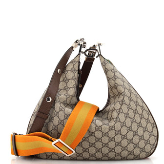 Gucci Attache Shoulder Bag GG Coated Canvas Medium