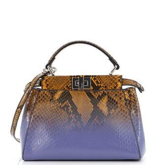 Fendi Peekaboo Bag Python Mini