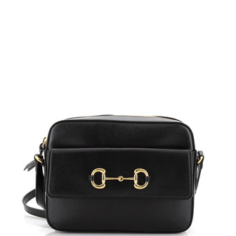 Gucci Horsebit 1955 Flap Pocket Camera Bag Leather Small