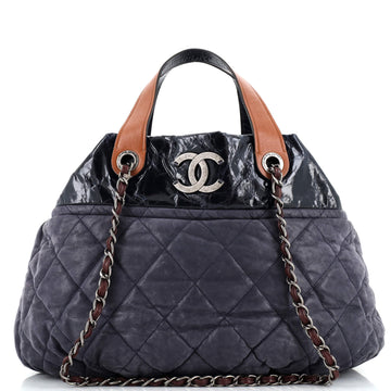 Chanel In The Mix Tote Quilted Iridescent Calfskin Large