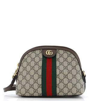 Gucci Ophidia Dome Shoulder Bag GG Coated Canvas Small