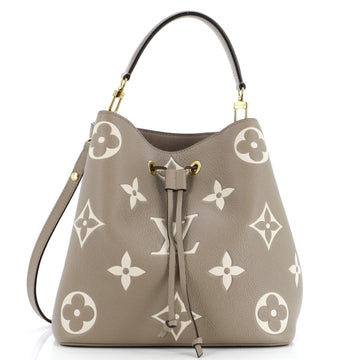 Louis Vuitton NeoNoe Handbag Bicolor Monogram Empreinte Giant MM