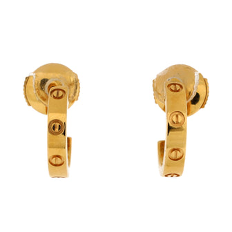 Cartier Love Hoop Earrings 18K Yellow Gold Small