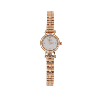 Hermes Faubourg Quartz Watch Rose Gold with Diamond Bezel and Marker 16