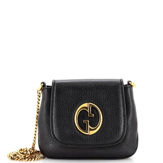 Gucci 1973 Chain Shoulder Bag Leather Small