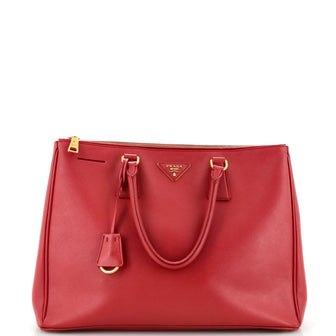 Prada Galleria Double Zip Tote Saffiano Leather Large