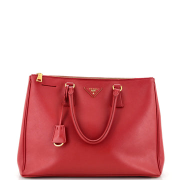 Prada Galleria Double Zip Tote Saffiano Leather Large