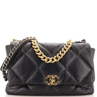 Chanel 19 Flap Bag Quilted Leather Maxi