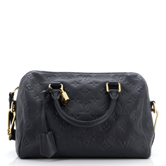 Louis Vuitton Speedy Bandouliere Bag Monogram Empreinte Leather 25