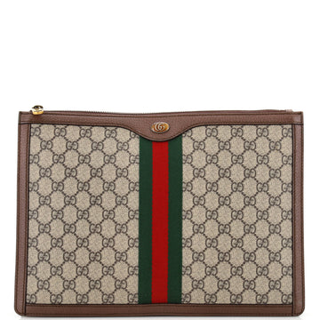 Gucci Ophidia Portfolio Pouch GG Coated Canvas Medium
